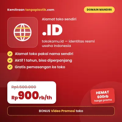 Domain .id - Alamat Toko Sendiri (1 Tahun)