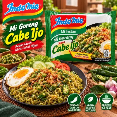 INDOMIE GORENG RASA CABE IJO