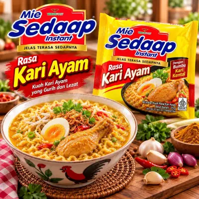 MIE SEDAP RASA KARI AYAM