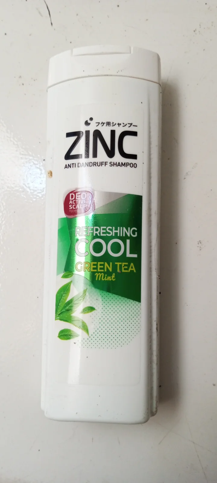 Zinc shampoo refreshing cool green tea mint