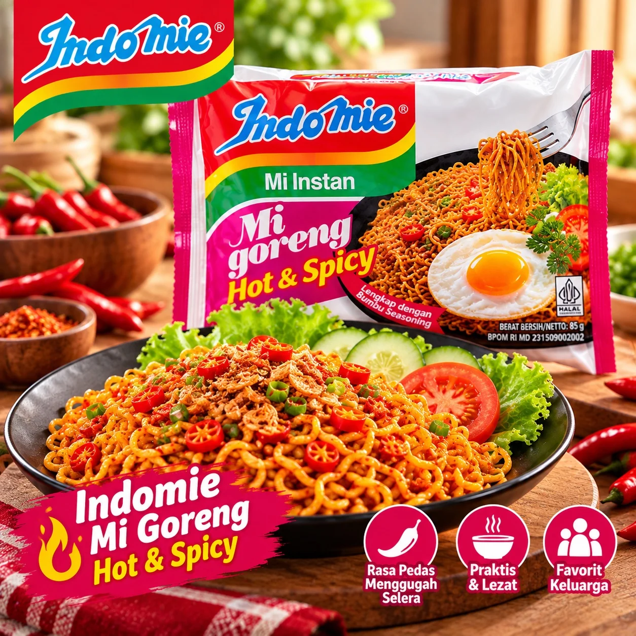 INDOMIE GORENG HOT & SPICY