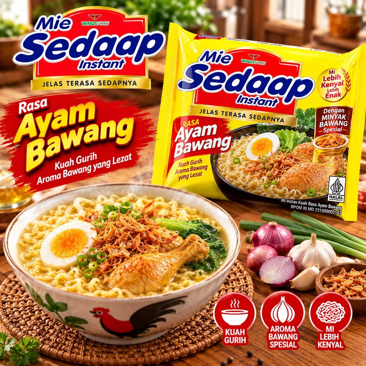 MIE SEDAP RASA AYAM BAWANG